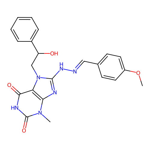 C22H22N6O4 structure