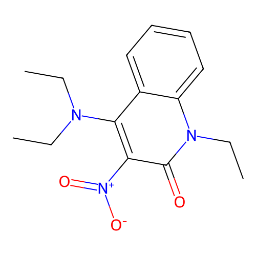 4-(Diethylamino)-1-ethyl-3-nitroquinolin-2-one structure