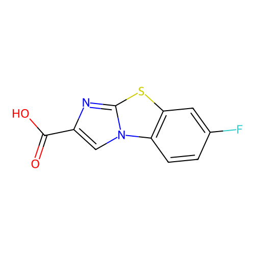 7-Fluoro-benzo[d]imidazo[2,1-b]thiazole-2-carboxylic acid structure