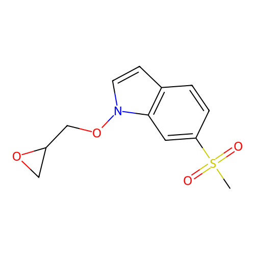 6-(Methylsulfonyl)-1-(oxiran-2-ylmethoxy)-1H-indole structure