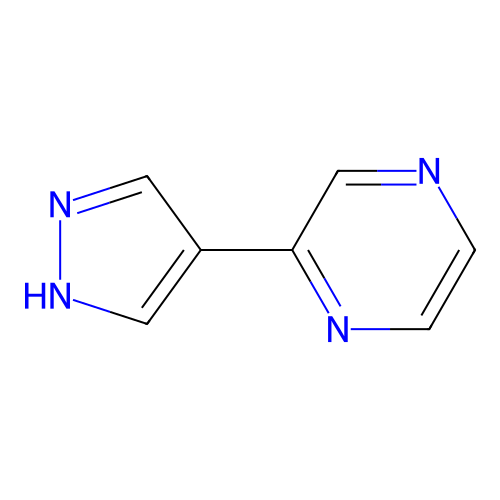 2-(1H-pyrazol-4-yl)pyrazine structure
