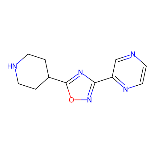 2-(5-Piperidin-4-yl-1,2,4-oxadiazol-3-yl)pyrazine structure