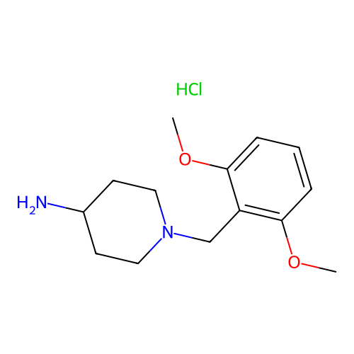 1-(2,6-Dimethoxybenzyl)piperidin-4-amine hydrochloride structure