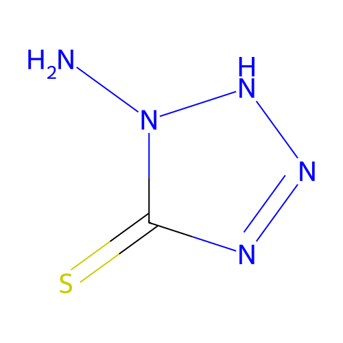 1-amino-1,2-dihydro-5H-tetrazole-5-thione structure