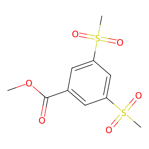 Methyl 3,5-bis(methylsulphonyl)benzoate structure
