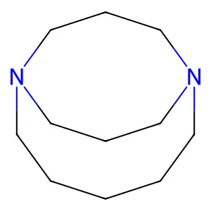 1,7-Diazabicyclo[5.3.3]tridecane structure