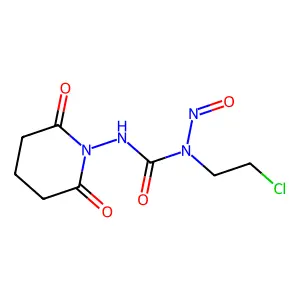 Urea, N-(2-chloroethyl)-N'-(2,6-dioxo-1-piperidinyl)-N-nitroso- structure