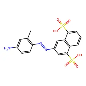 1,5-Naphthalenedisulfonic acid, 3-(2-(4-amino-2-methylphenyl)diazenyl)- structure