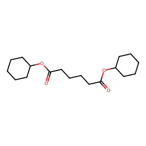 1,6-Dicyclohexyl hexanedioate structure