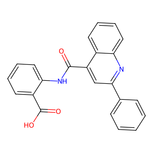 2-[(2-phenylquinoline-4-carbonyl)amino]benzoic Acid structure