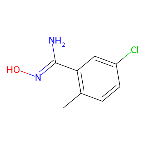 5-Chloro-N-hydroxy-2-methyl-benzamidine structure