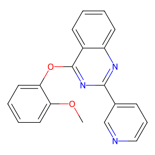 4-(2-Methoxyphenoxy)-2-pyridin-3-ylquinazoline structure