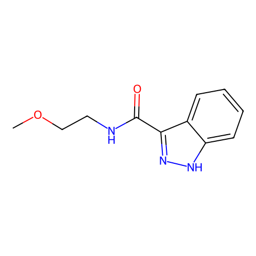 N-(2-methoxyethyl)-1H-indazole-3-carboxamide structure