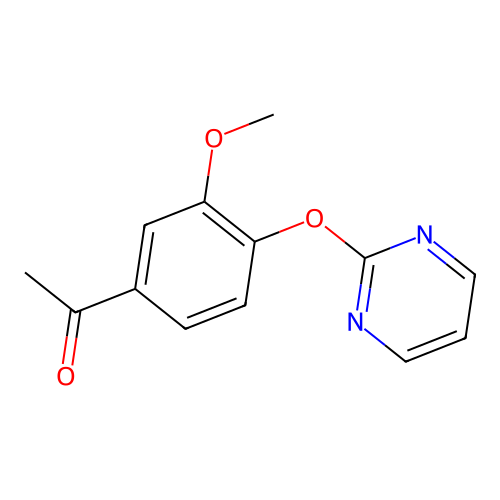 1-[3-Methoxy-4-(2-pyrimidinyloxy)phenyl]-1-ethanone structure