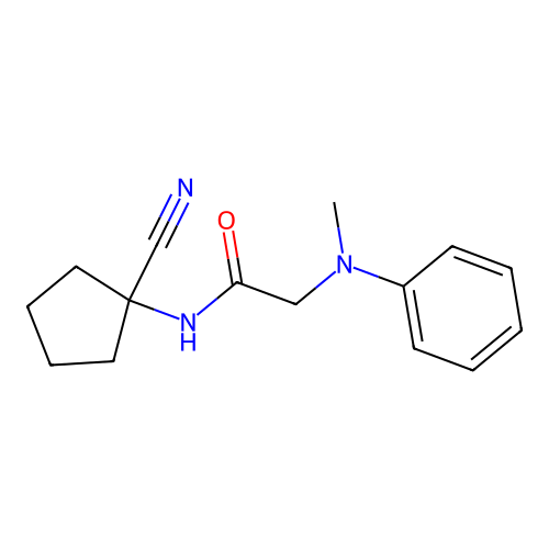 N-(1-Cyanocyclopentyl)-2-(methyl(phenyl)amino)acetamide structure