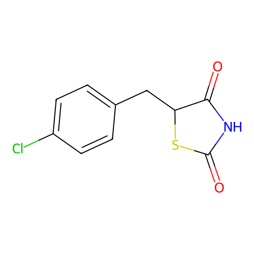 5-[(4-Chlorophenyl)methyl]-1,3-thiazolidine-2,4-dione structure
