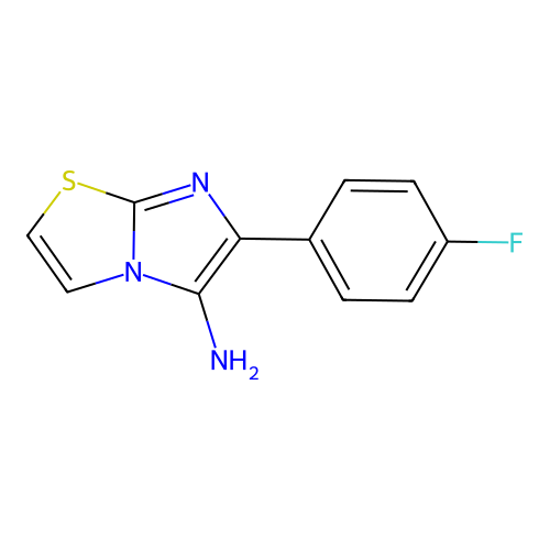 6-(4-Fluorophenyl)imidazo[2,1-b][1,3]thiazol-5-amine structure