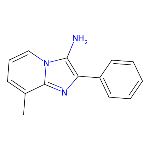 8-Methyl-2-phenylimidazo(1,2-a)pyridin-3-amine structure