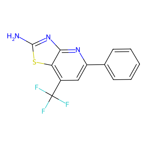 5-Phenyl-7-(trifluoromethyl)-[1,3]thiazolo[4,5-b]pyridin-2-amine structure