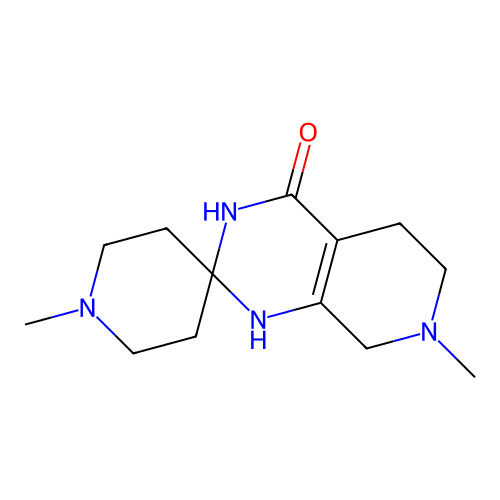 1,7'-dimethyl-3',4',5',6',7',8'-hexahydro-1'H-spiro[piperidine-4,2'-pyrido[3,4-d]pyrimidine]-4'-one structure