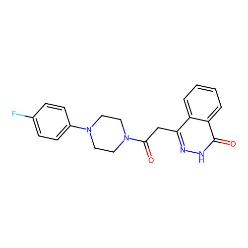 1-[4-(4-Fluorophenyl)piperazin-1-yl]-2-(4-hydroxyphthalazin-1-yl)ethanone structure