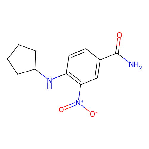 4-(Cyclopentylamino)-3-nitrobenzamide structure