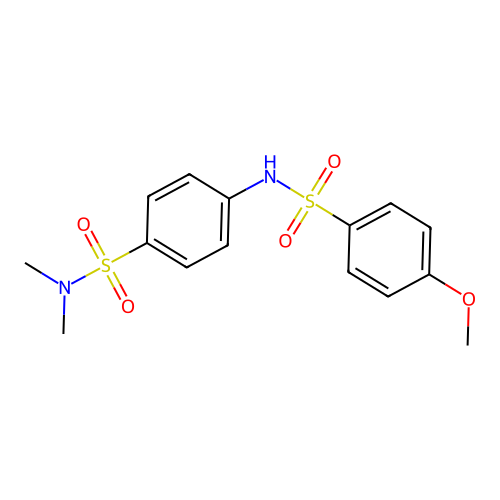 [(4-{[(4-Methoxyphenyl)sulfonyl]amino}phenyl)sulfonyl]dimethylamine structure