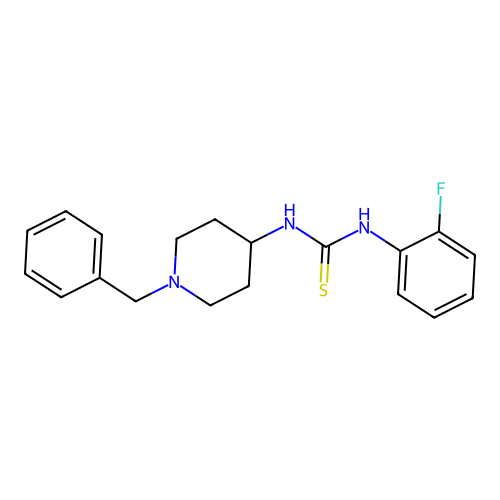 1-(1-Benzylpiperidin-4-yl)-3-(2-fluorophenyl)thiourea structure