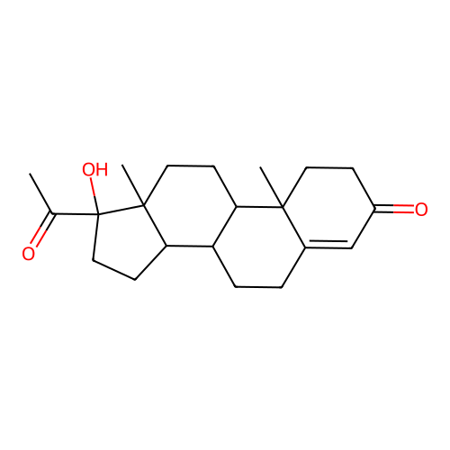 17alpha-Hydroxypregn-4-ene-3,20-dione structure
