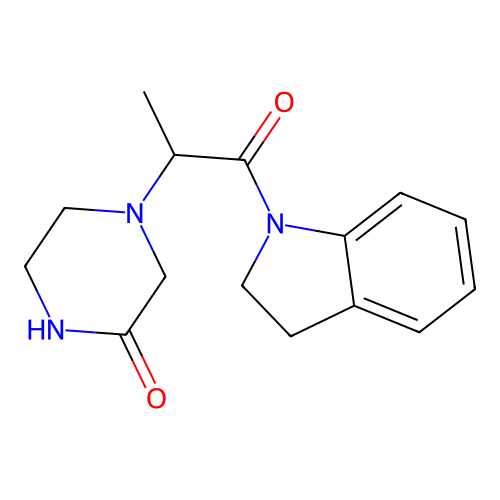 2-Piperazinone, 4-[2-(2,3-dihydro-1H-indol-1-YL)-1-methyl-2-oxoethyl]- structure