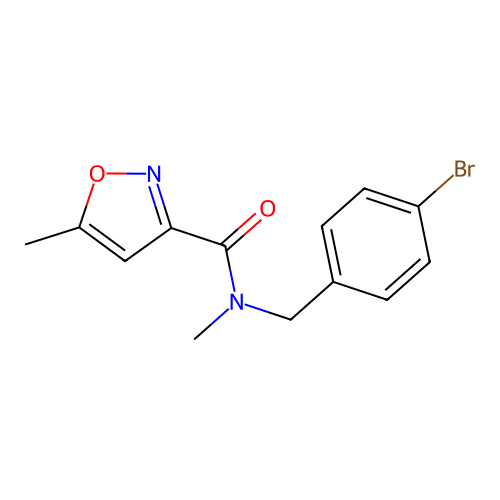 n-(4-Bromobenzyl)-n,5-dimethylisoxazole-3-carboxamide structure