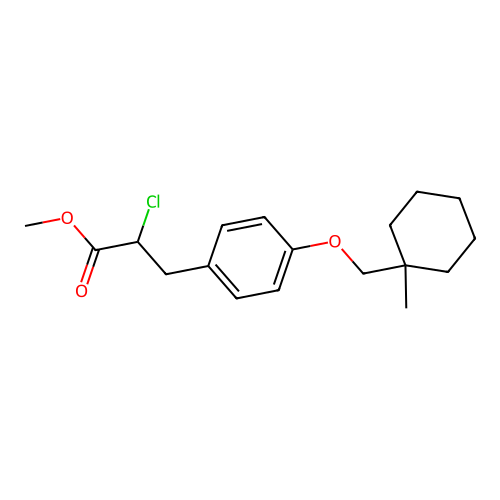 Methyl 2-Chloro-3-[4-(1-methylcyclohexylmethoxy)phenyl] Propionate structure
