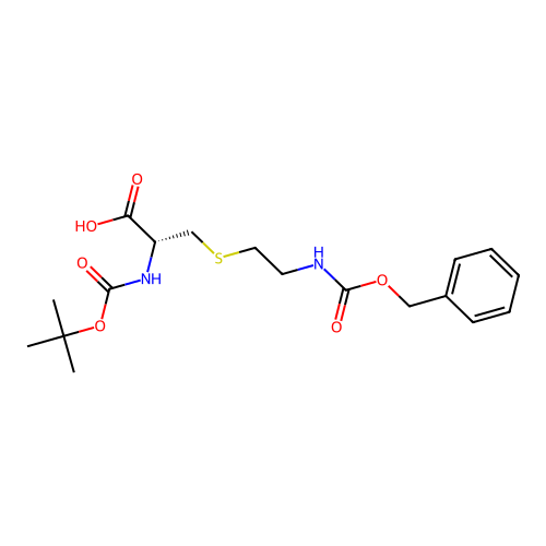 Boc-cys(Z-aminoethyl)-OH structure