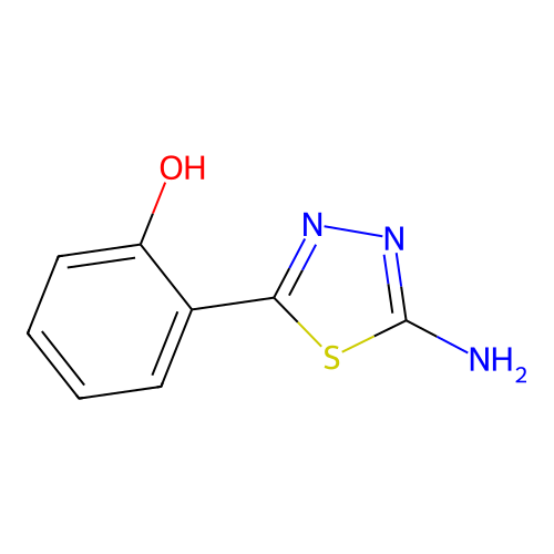 2-(5-Amino-1,3,4-thiadiazol-2-yl)phenol structure