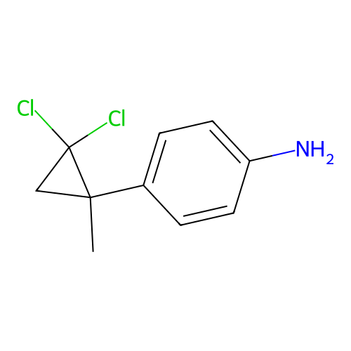 4-(2,2-Dichloro-1-methyl-cyclopropyl)-phenylamine structure