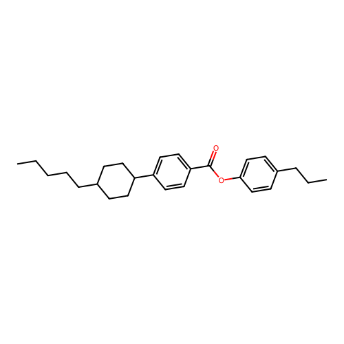 p-Propylphenyl trans-p-(4-pentylcyclohexyl)benzoate structure
