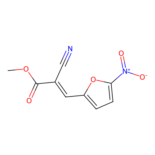 2-甲氧基羰基-3-(5-硝基-2-呋喃基)丙烯腈 structure