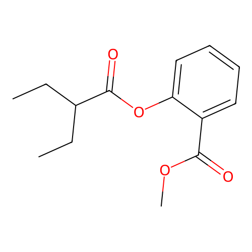 Methyl salicylate 2-ethylbutyrate structure