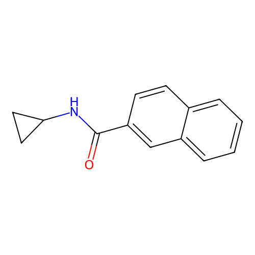 N-cyclopropylnaphthalene-2-carboxamide structure
