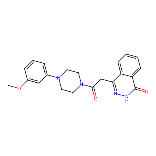 2-(4-Hydroxyphthalazin-1-yl)-1-[4-(3-methoxyphenyl)piperazin-1-yl]ethanone structure