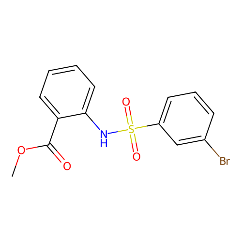 Methyl 2-[(3-bromophenyl)sulfonylamino]benzoate structure