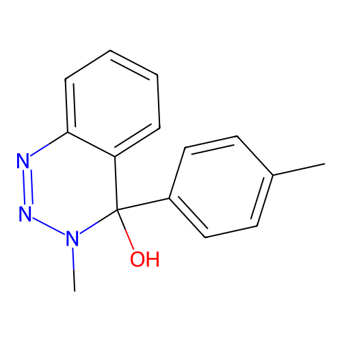 3-Methyl-4-(4-methylphenyl)-3,4-dihydro-1,2,3-benzotriazin-4-ol structure