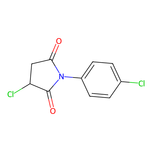 3-Chloro-1-(4-chlorophenyl)azolidine-2,5-dione structure
