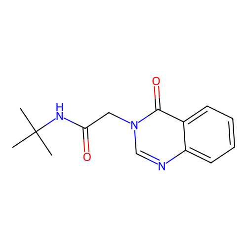 N-tert-butyl-2-(4-oxoquinazolin-3(4H)-yl)acetamide structure