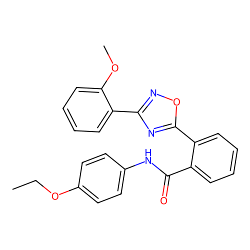 N-(4-ethoxyphenyl)-2-[3-(2-methoxyphenyl)-1,2,4-oxadiazol-5-yl]benzamide structure
