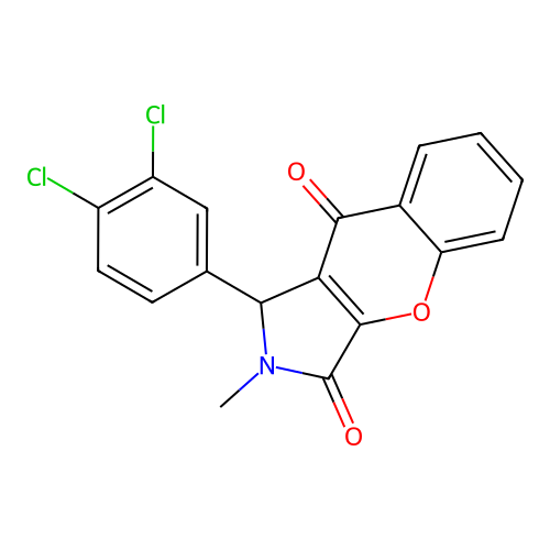 1-(3,4-Dichlorophenyl)-2-methyl-1,2-dihydrochromeno[2,3-c]pyrrole-3,9-dione structure