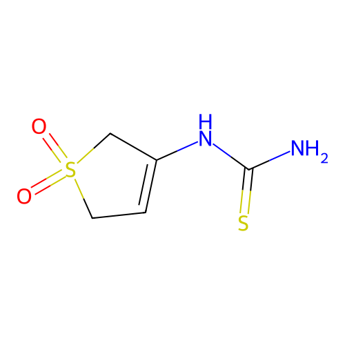 3-[(Aminothioxomethyl)amino]-2,5-dihydrothiophene-1,1-dione structure