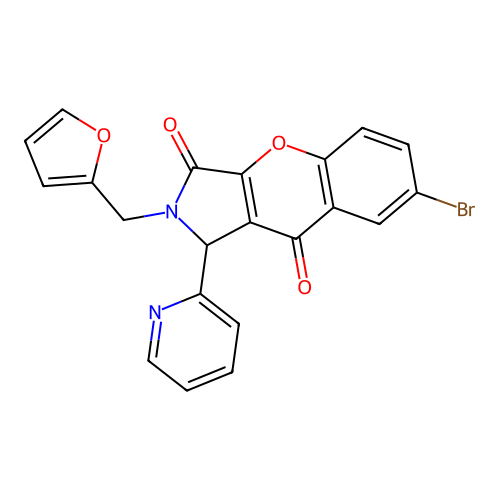 C21H13BrN2O4 structure