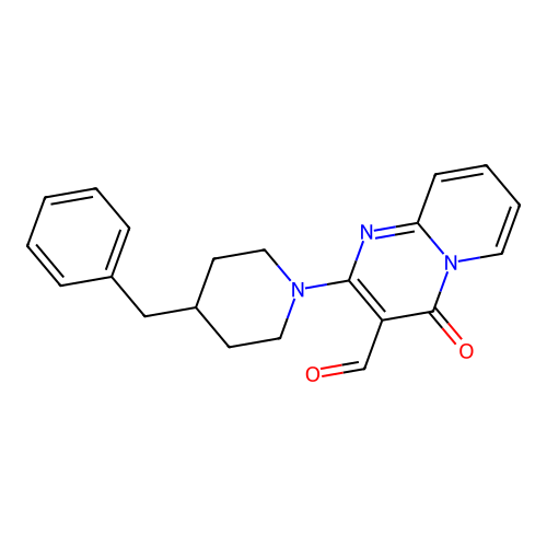 2-(4-benzylpiperidin-1-yl)-4-oxo-4H-pyrido[1,2-a]pyrimidine-3-carbaldehyde structure