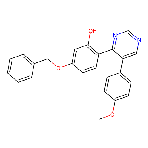 5-(Benzyloxy)-2-(5-(4-methoxyphenyl)pyrimidin-4-yl)phenol structure